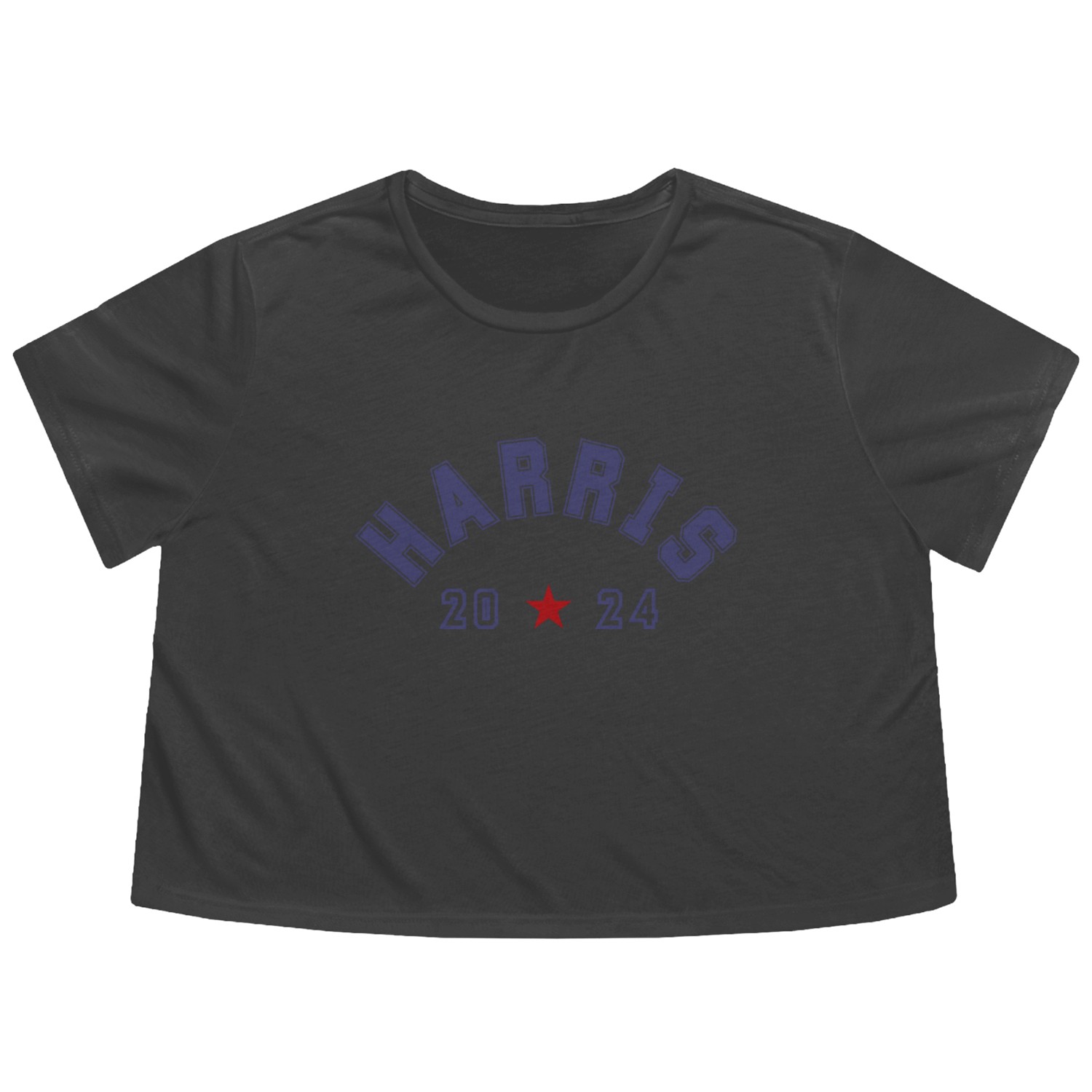 Kamala Harris 2024 Athletic Typography Flowy Cropped Tees