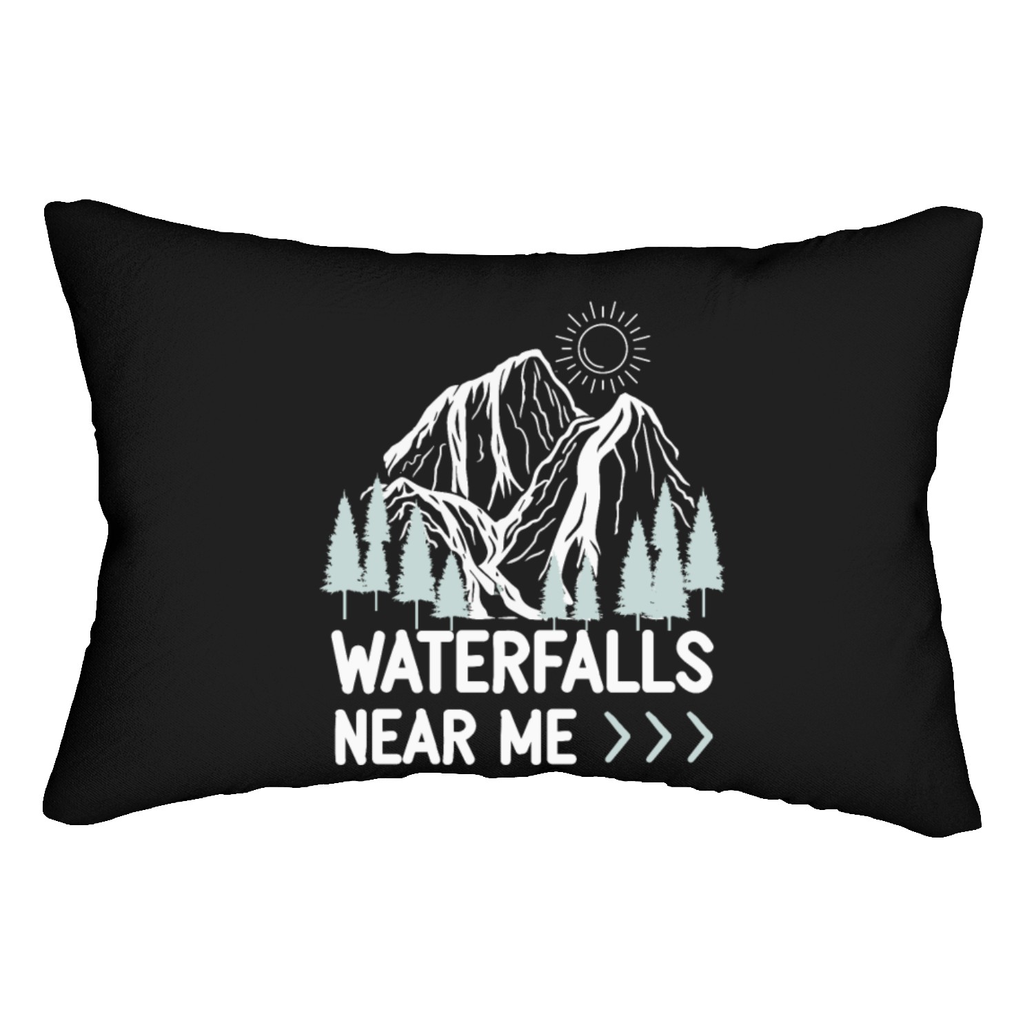 Waterfalls near me Lumbar Pillows