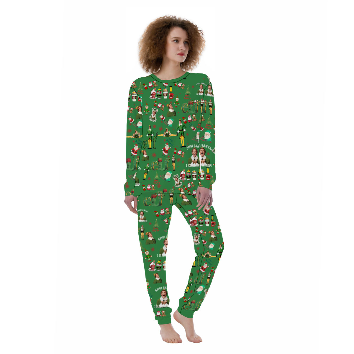 Buddy The Elf Family Pajama Set, Elf Christmas Pajamas, Xmas Movie PJs, Will Ferrell Elf Shirt, Christmas Group Gifts