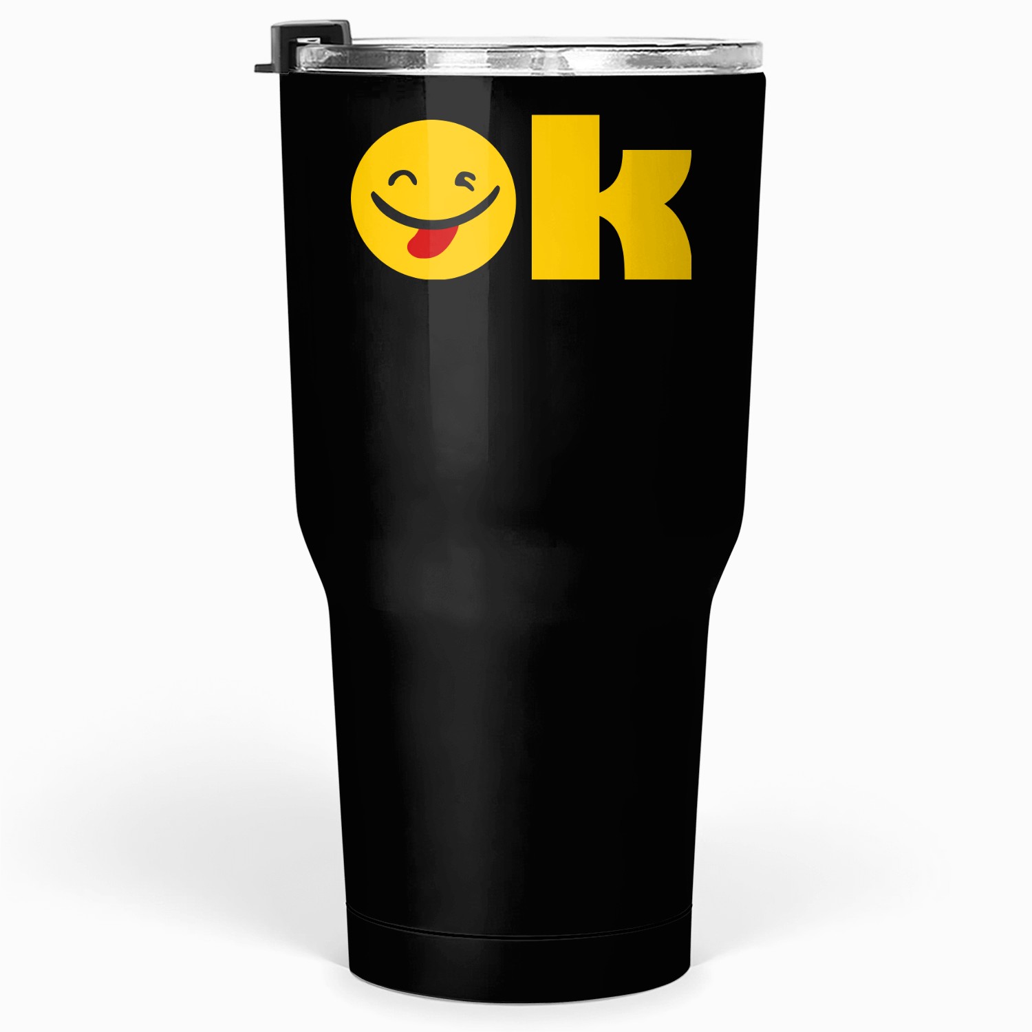 OK with Tongue Out Smile1 Tumblers 30 Oz