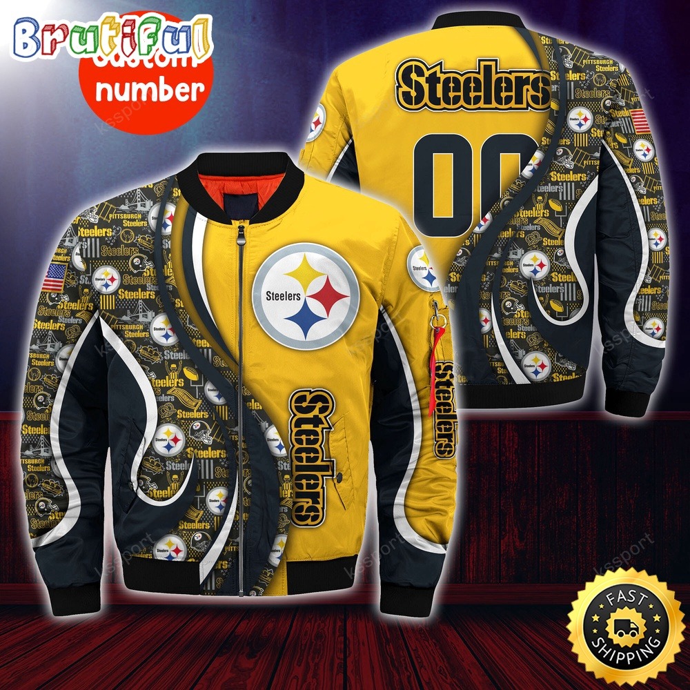 Pittsburgh Steeler Bomber Jacket Urban Bomber Fashion