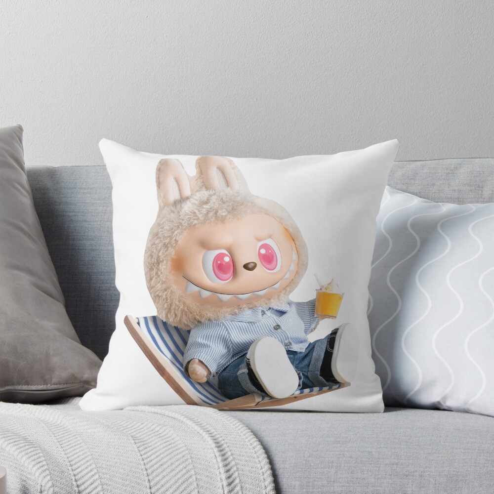 Labubu Cute - "The Monsters” Vinyl Toy Style Pillow