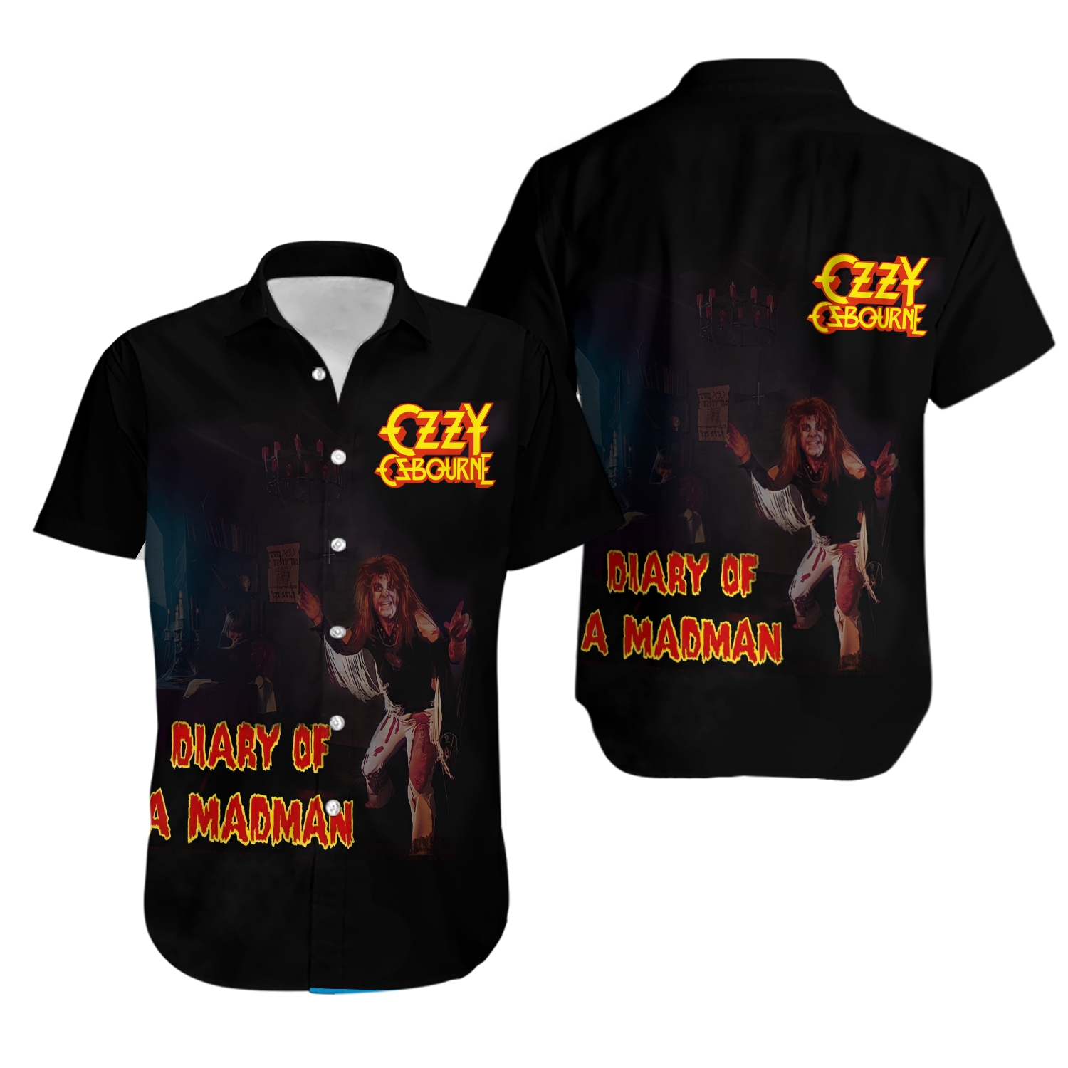 Ozzy Osbourne Diary Of A Madman 1981 Album Hawaiian Shirt