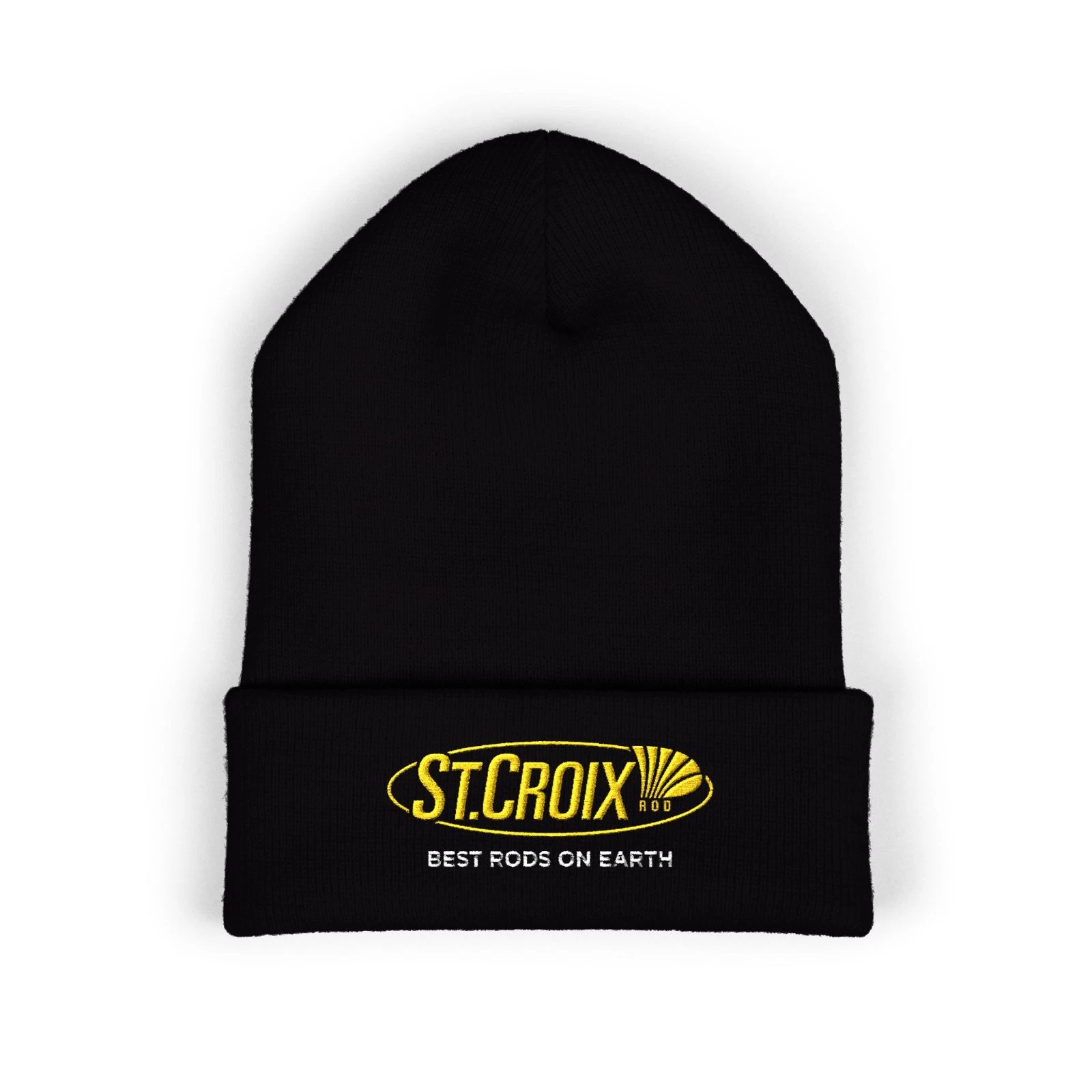 St. Croix Fishing Baits Adult Winter Black Knit Beanie