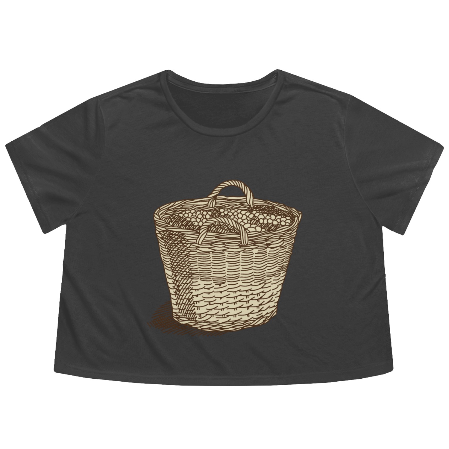 Basket of Grapes Flowy Cropped Tees