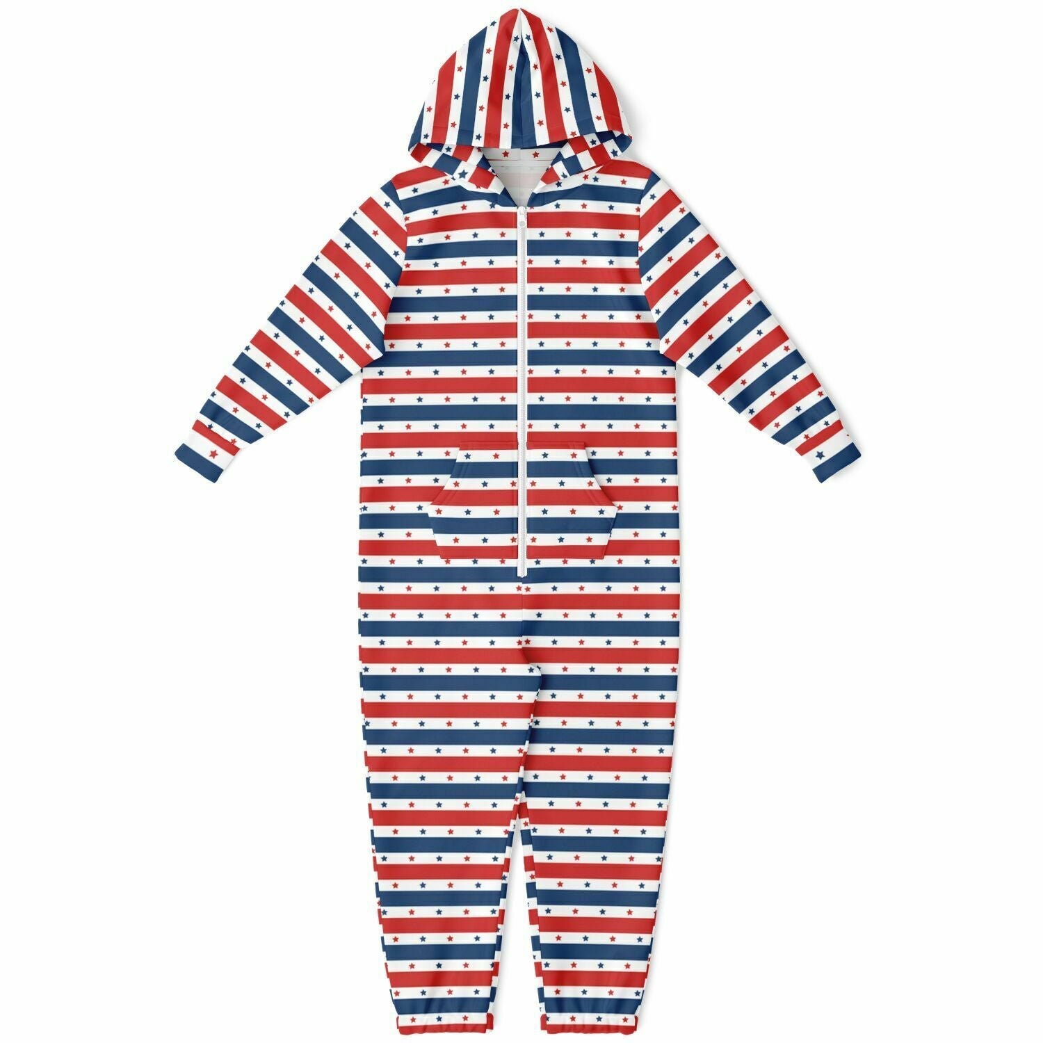 Star-spangled Hooded Jumpsuit | Adult Jumpsuit | Adult Onesie