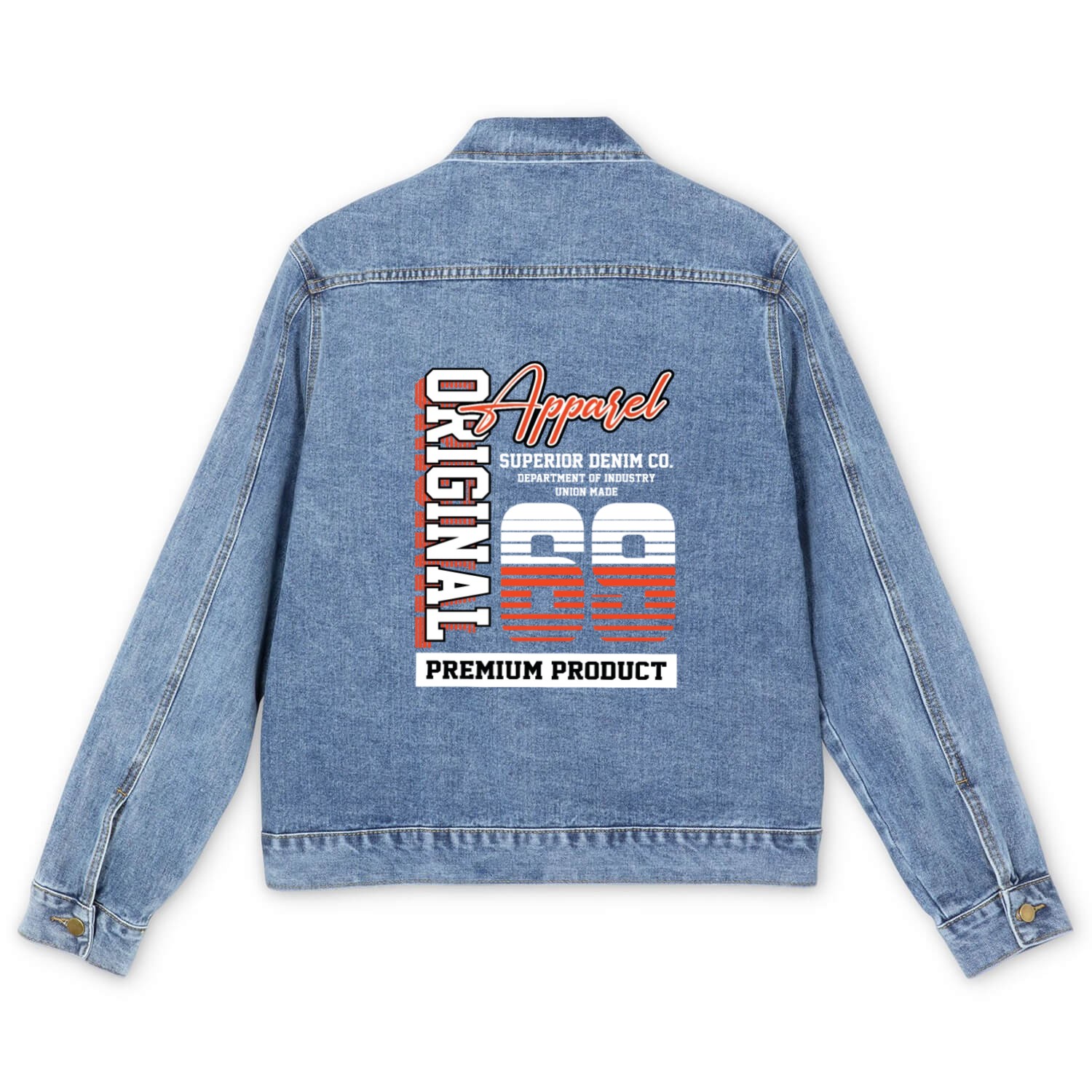 1969 Vintage Birthday Vintage Gift Retro Men's Denim Jackets