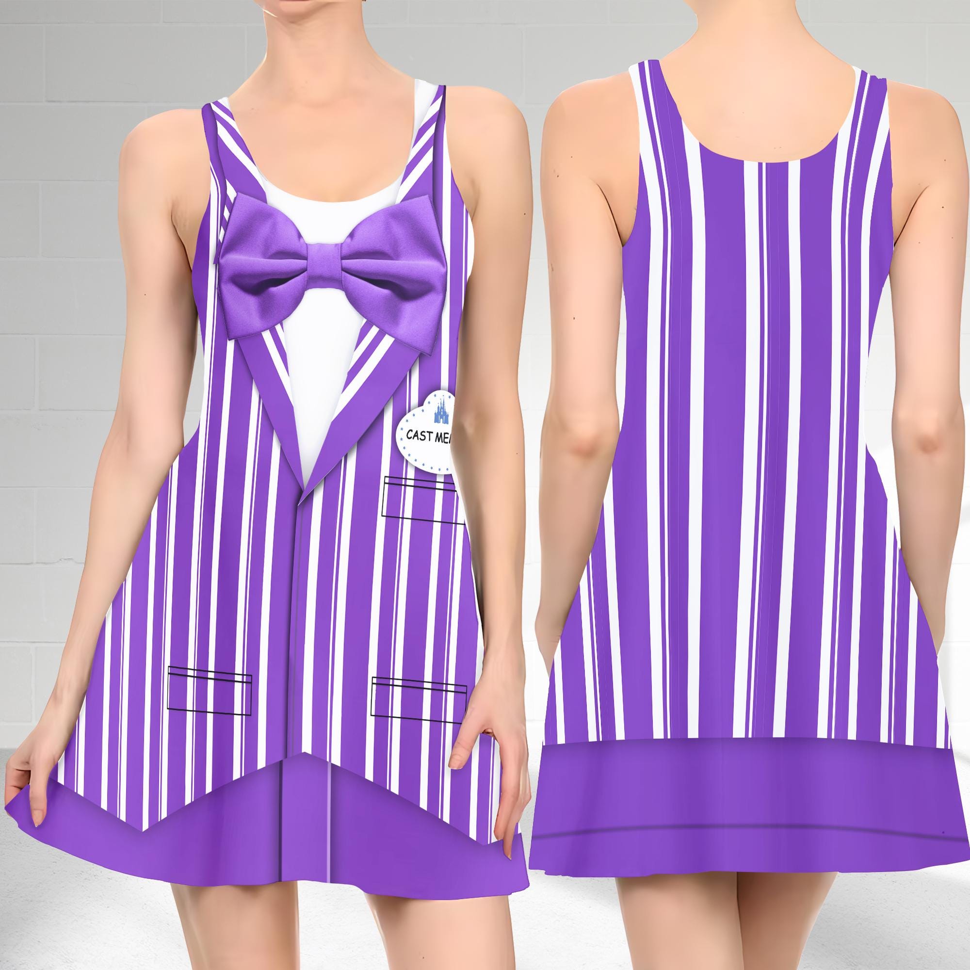 The Dapper Dans Purple Skater Dress, The Dapper Dans Cast Member Skater Dress, Dapper Dans Purple Dress, Cast Member Dress Gift