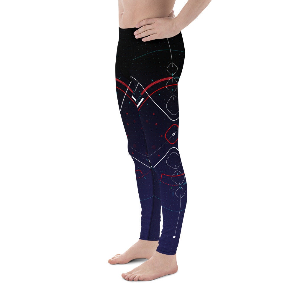 Cyber Circuit Interface Men's Leggings