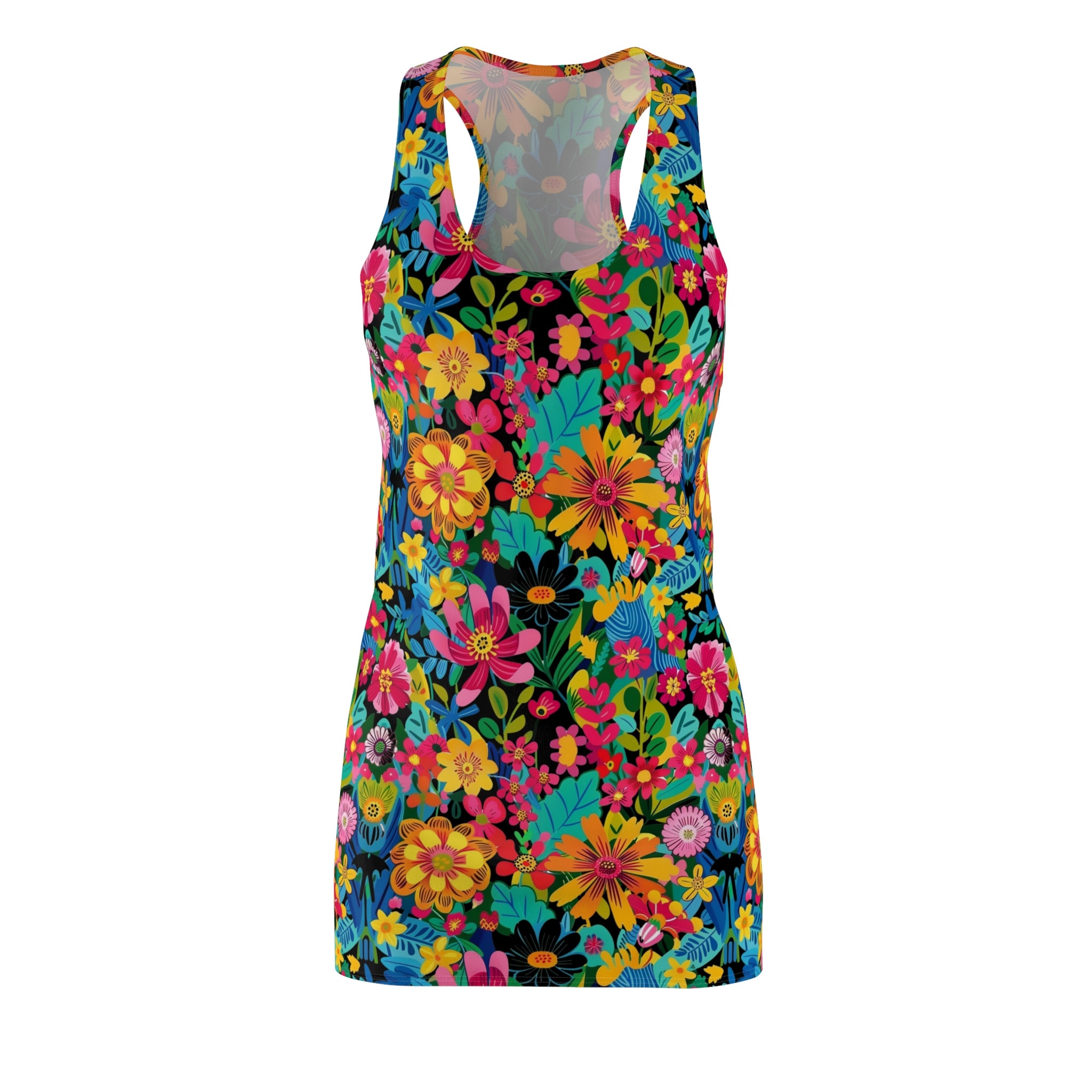Flower Women's Cut & Sew Racerback Dress