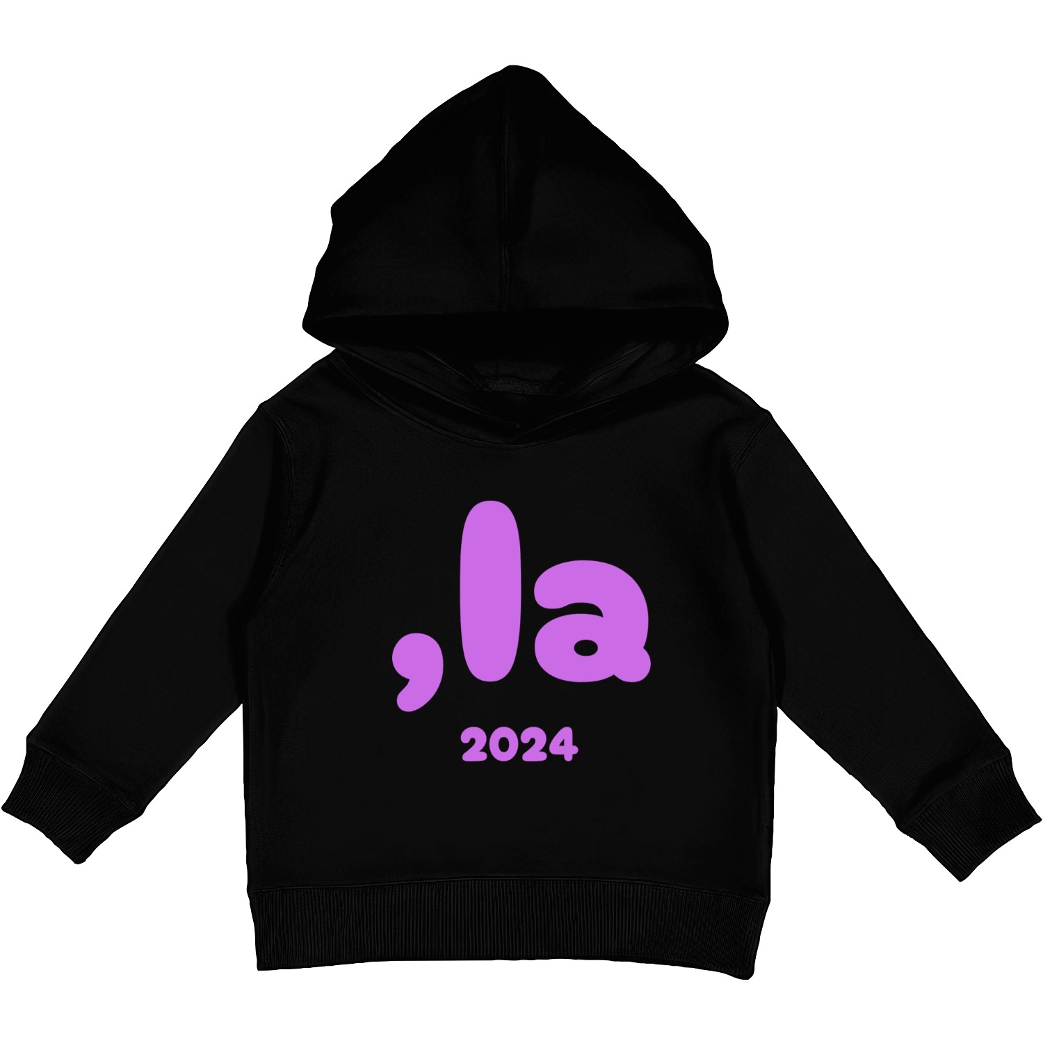 Comma and La, Kamala Harris For President 2024 Kids Pullover Hoodies