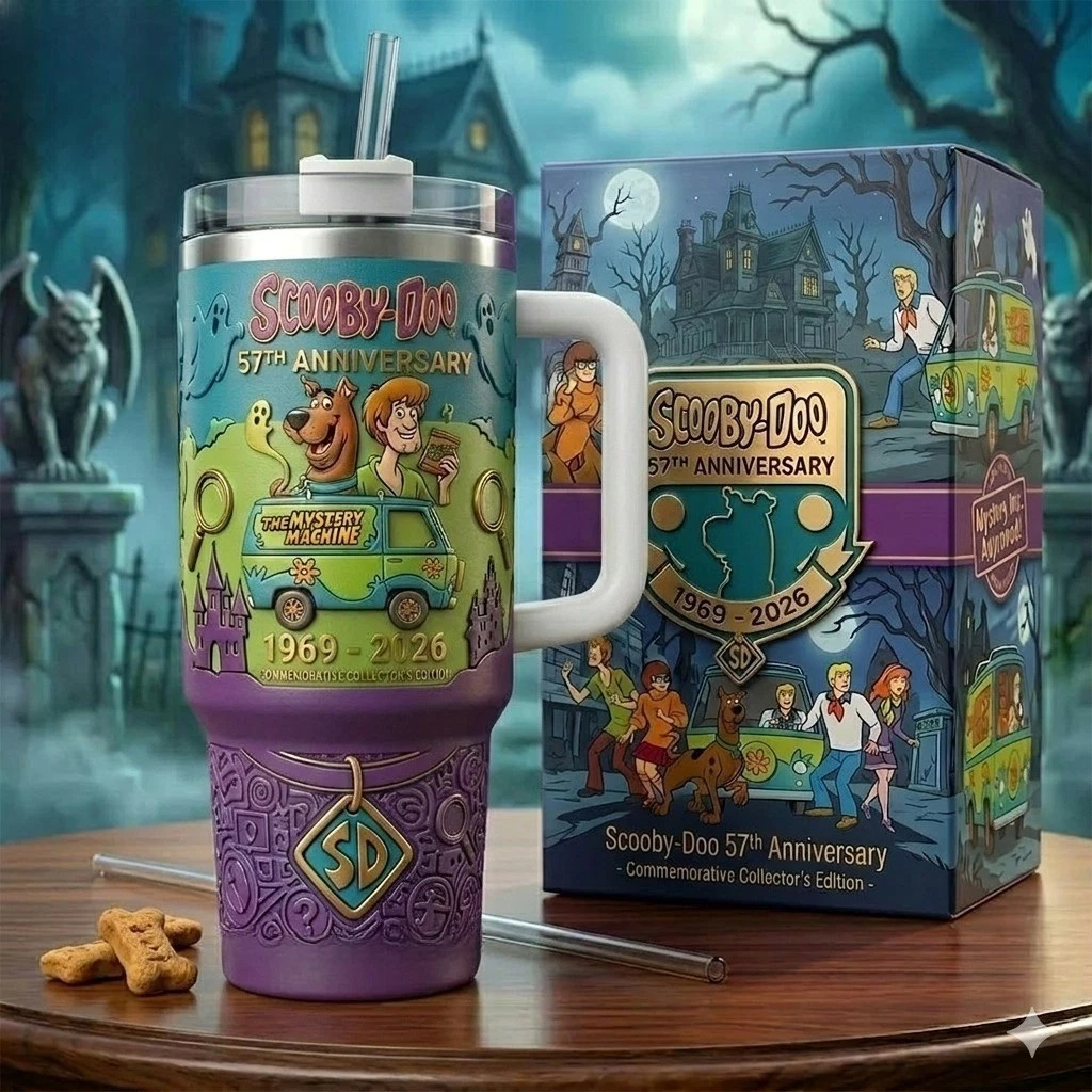 Scooby Doo 57Th Anniversary Commemorative 40Oz Tumbler