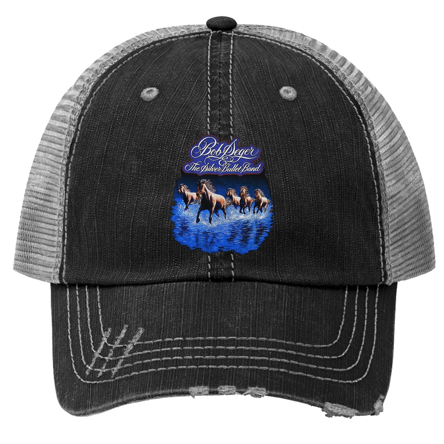 Bob Seger 1980 Against The Wind Tour Concert Trucker Hat