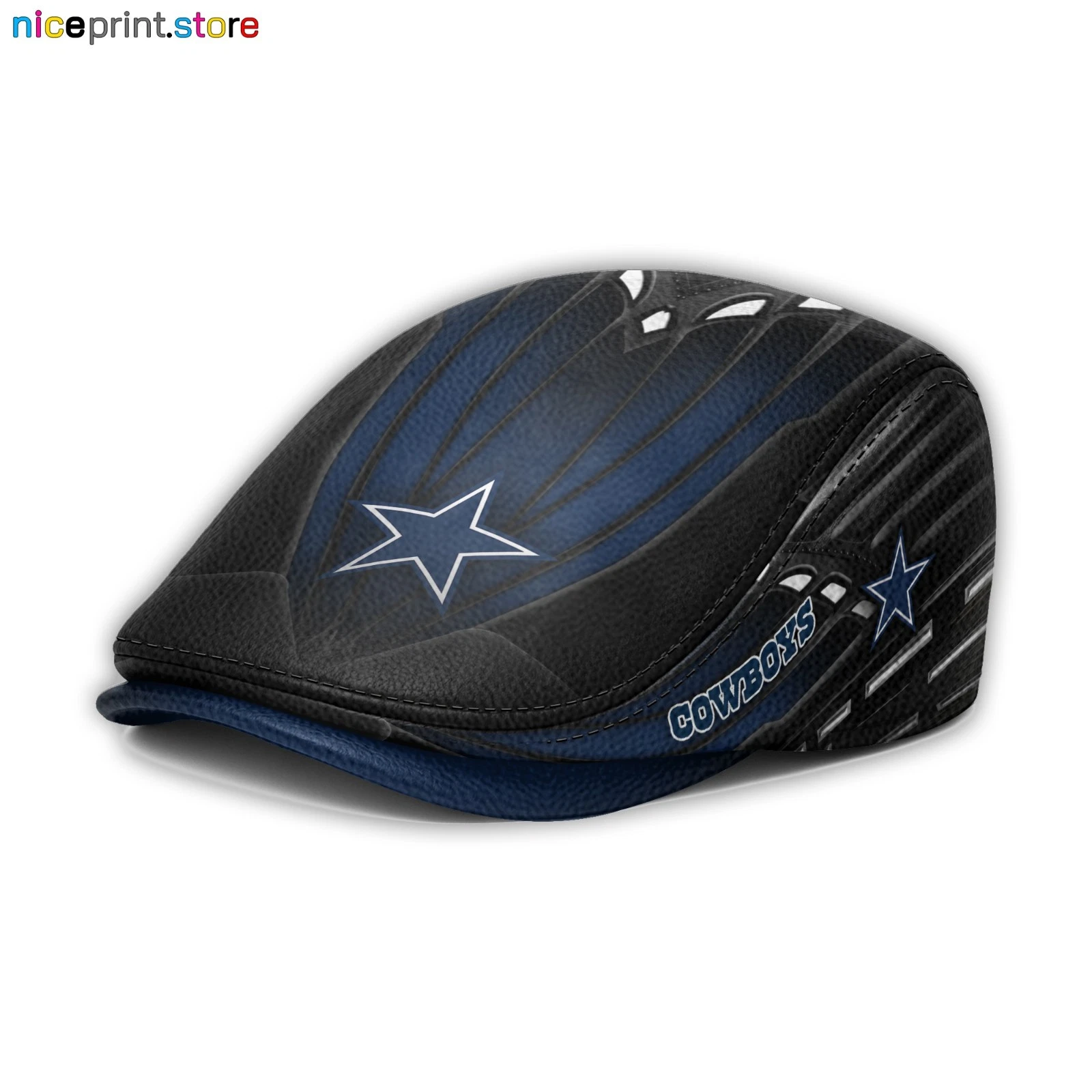 Leather Cap Dallas Team Cowboys Jeff Cap football Driver Cap Golf Cap football Flat Cap