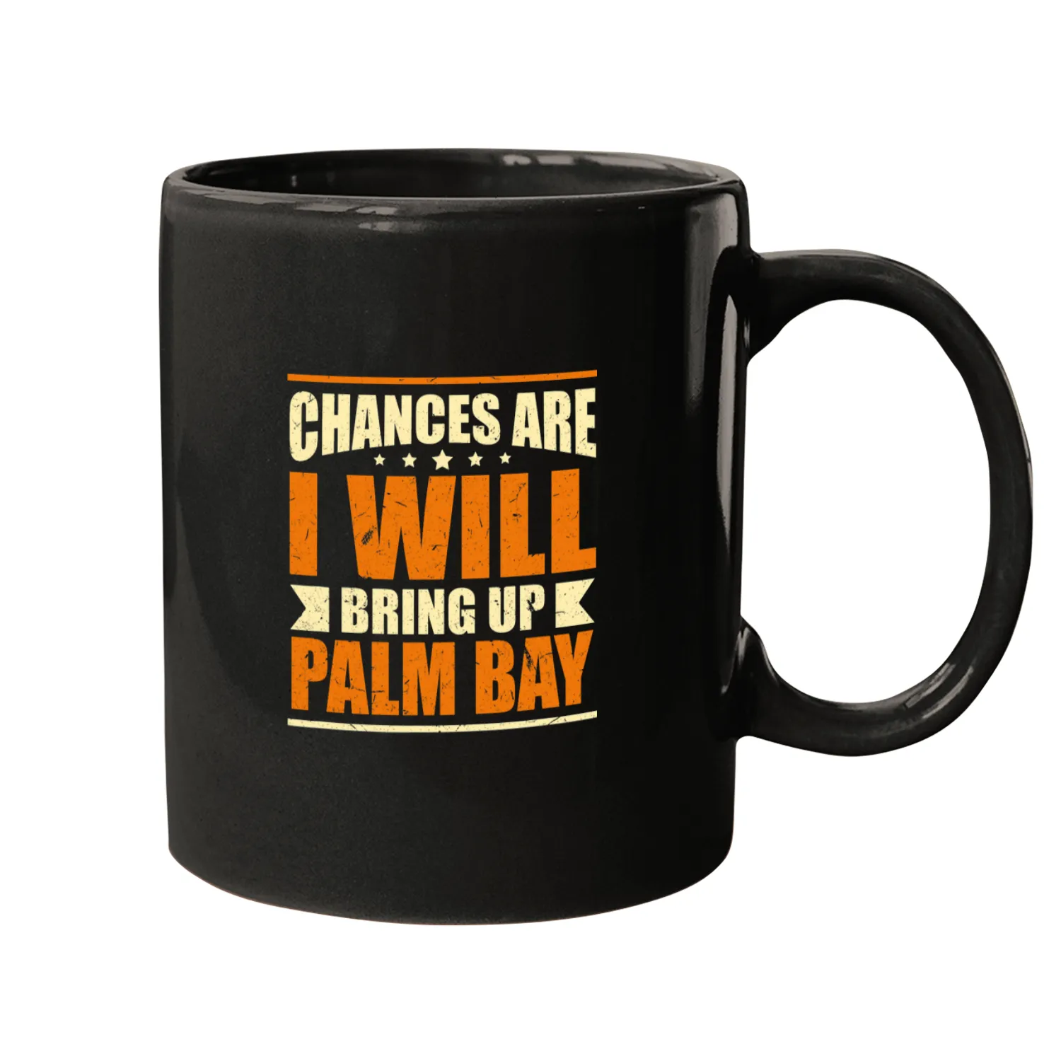 Chances are I will Bring Up Palm Bay Hometown Florida Mugs