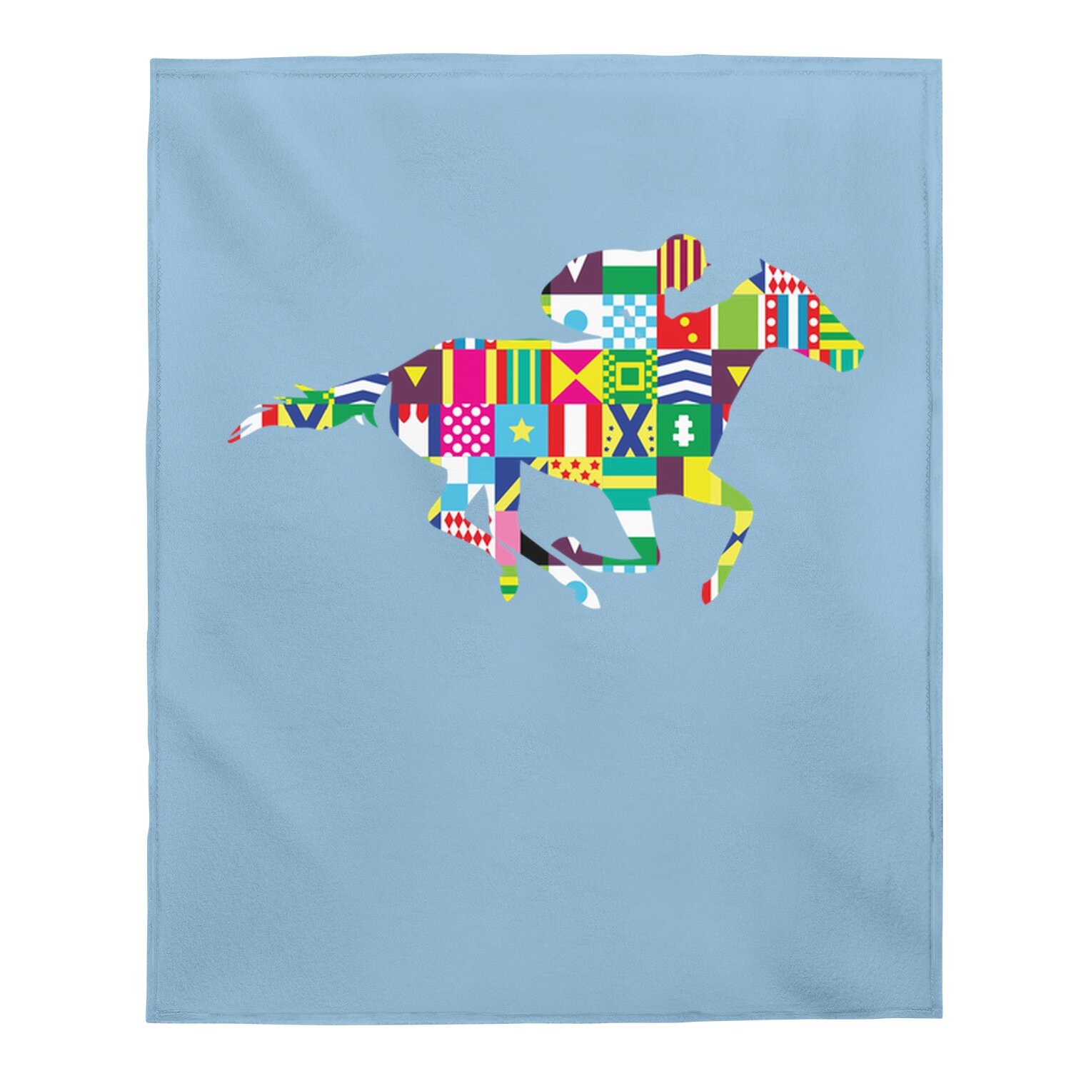 Kentucky Horse Racing Silks Baby Blanket