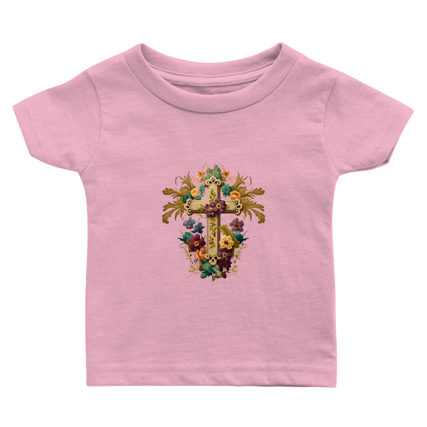 Jesus Cross Painting Baby T Shirts
