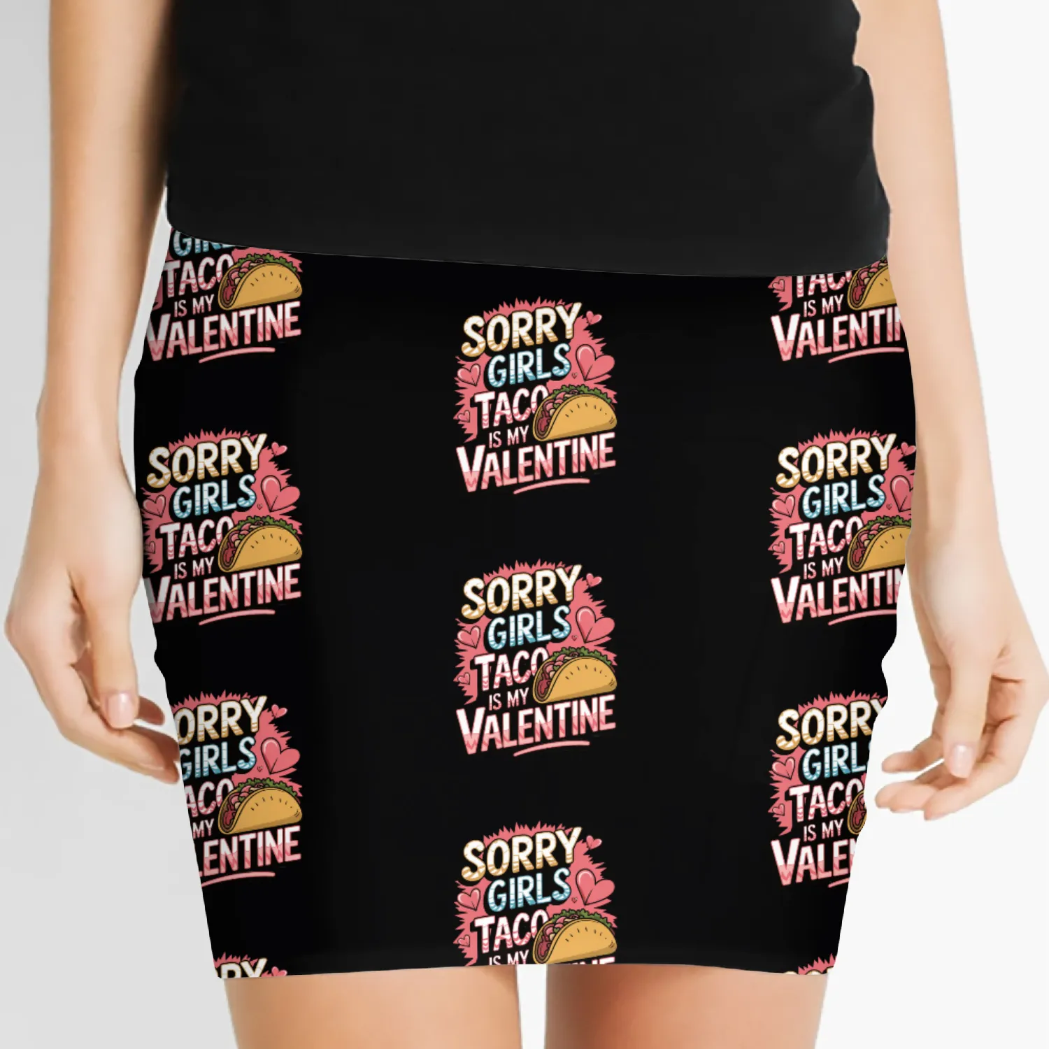Tacos are my Valentine Women's Mini Skirts