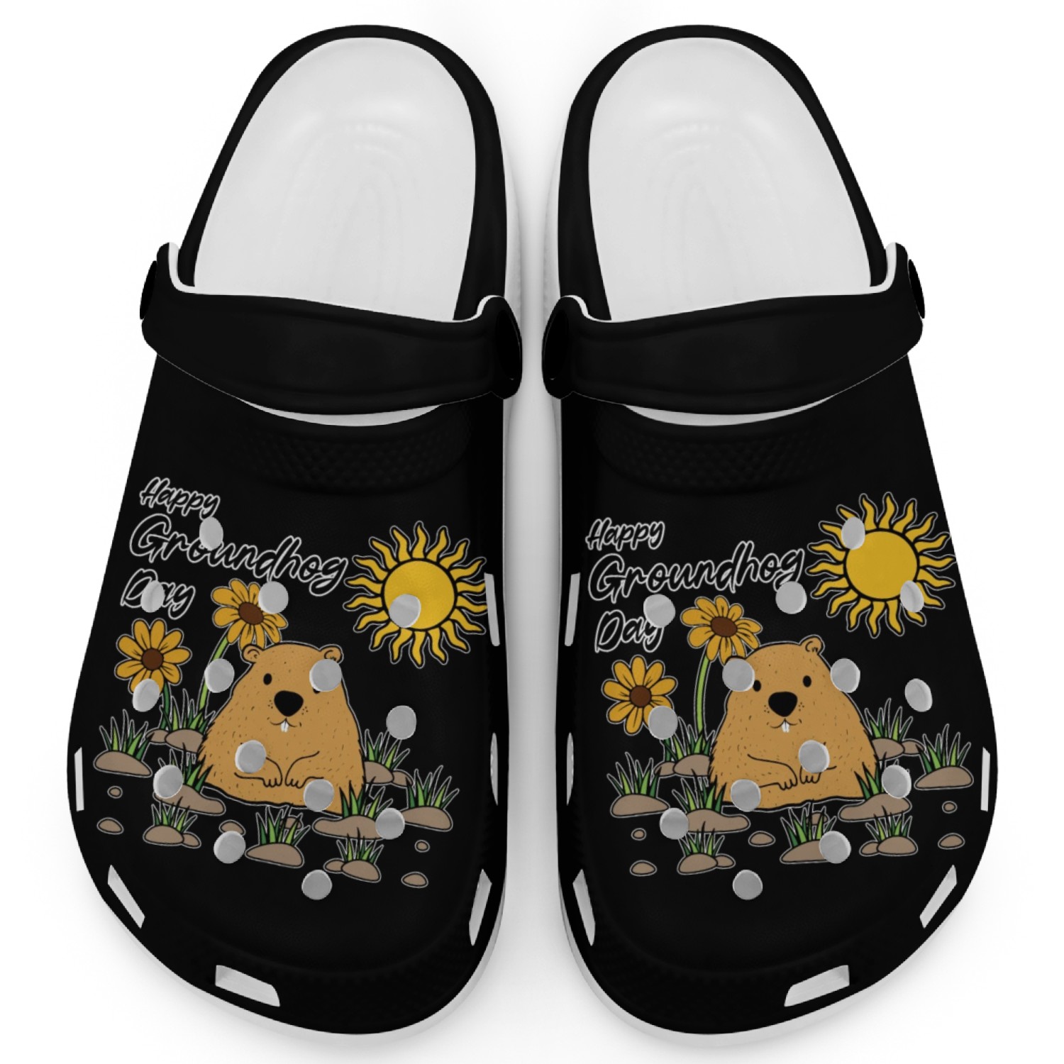 Happy Groundhog Day Animal Spirit Rodent Clogs