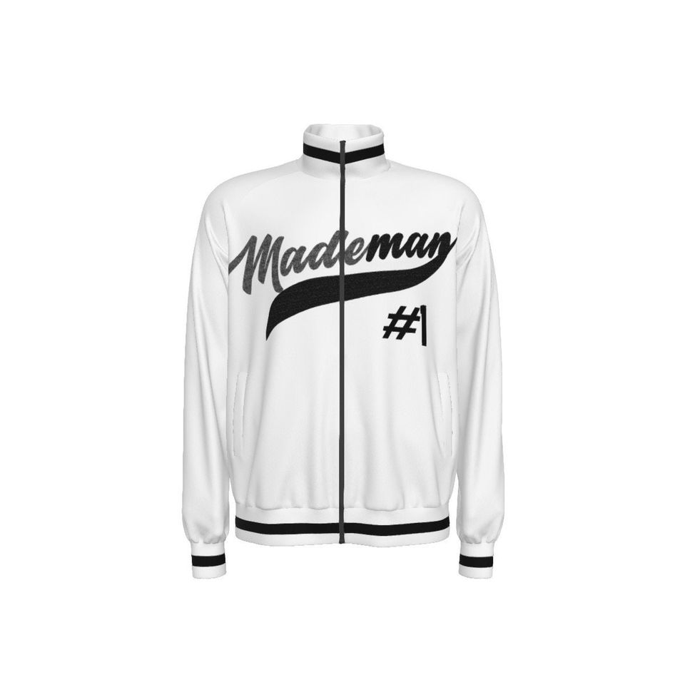 Made Man Men's Raglan-Sleeve Stand Collar Jacket