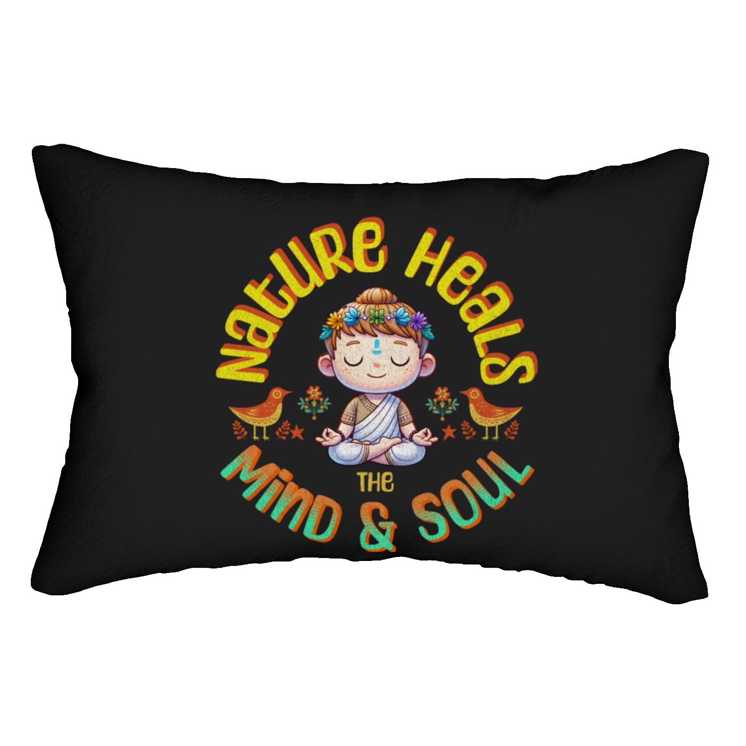nature heals Lumbar Pillows