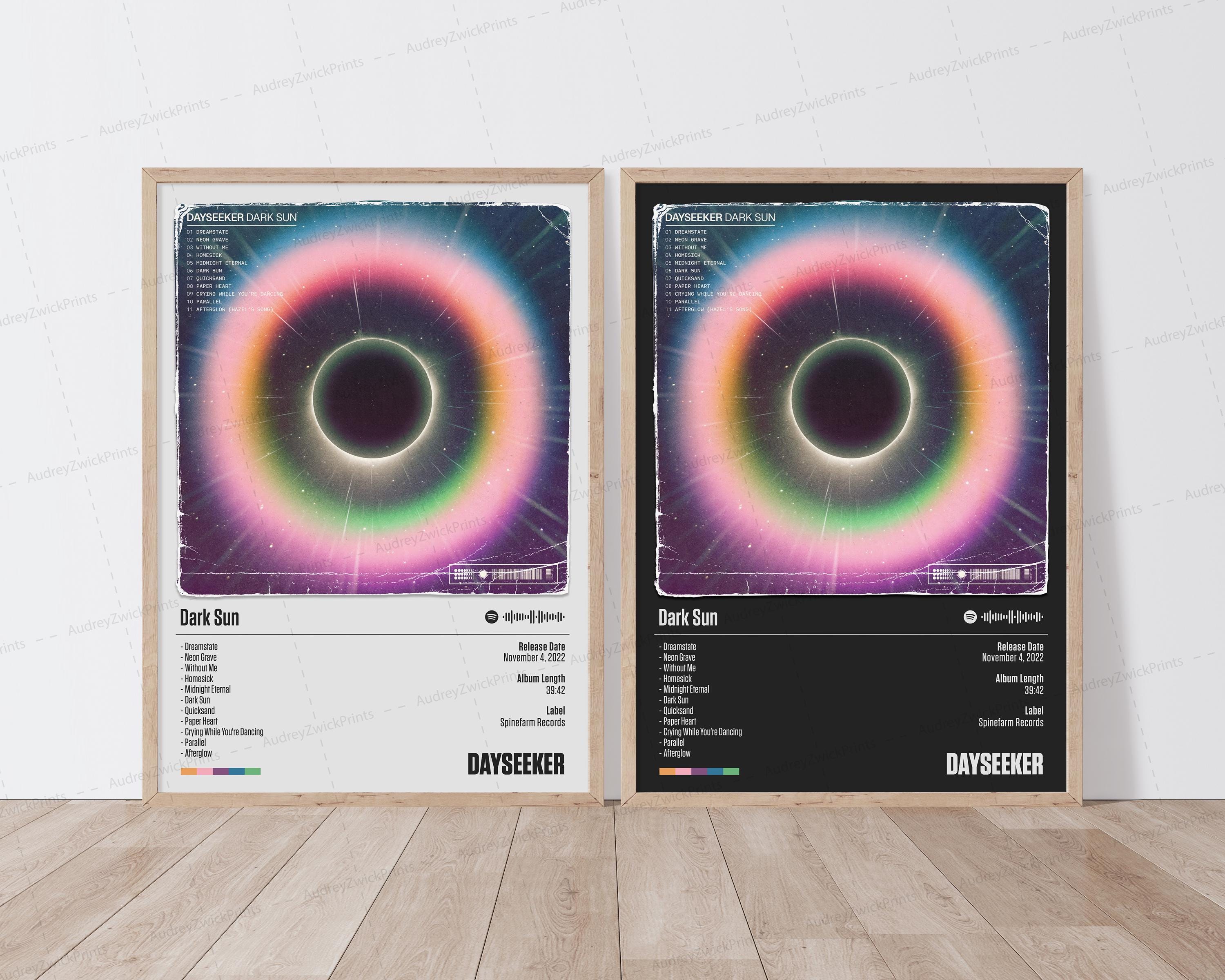 Dayseeker Poster | Dark Sun Poster | Music Poster | Album Cover Poster | Tracklist Poster | Dayseeker