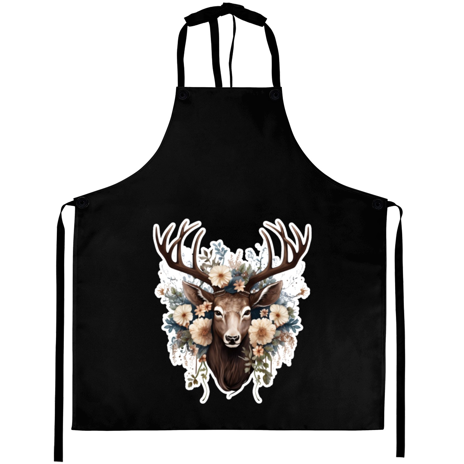 Deer Flowers Aprons