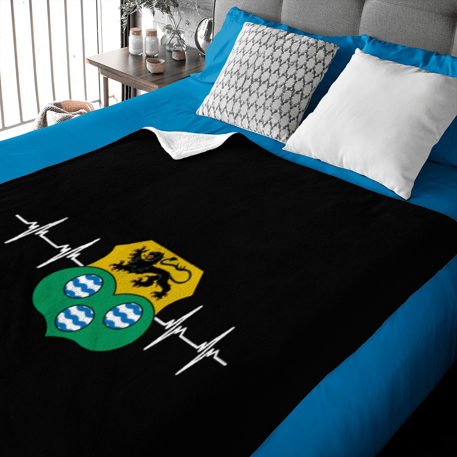 Irish Ireland Leitrim Flag Baby Blankets