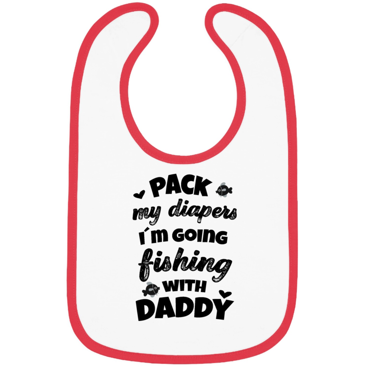 Daddy´s little fishing buddy Father Newborn Baby Bibs