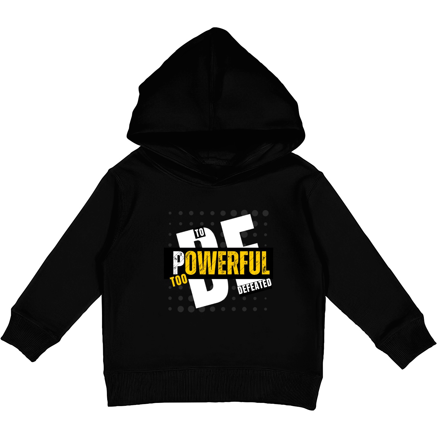 Too Powerful to Be Defeated Kids Pullover Hoodies
