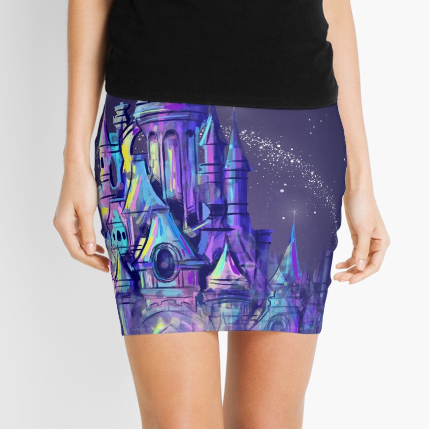 Magic Princess Fairytale Castle Kingdom Mini Skirt