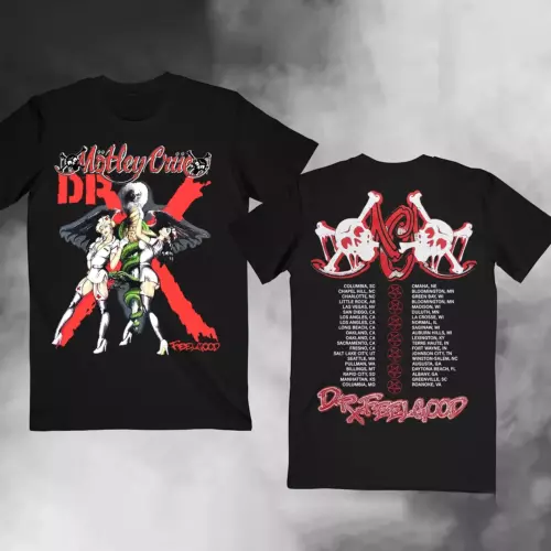 80s Motley Crue Dr. Feelgood Concert Tour Metal Rock Music T-Shirt