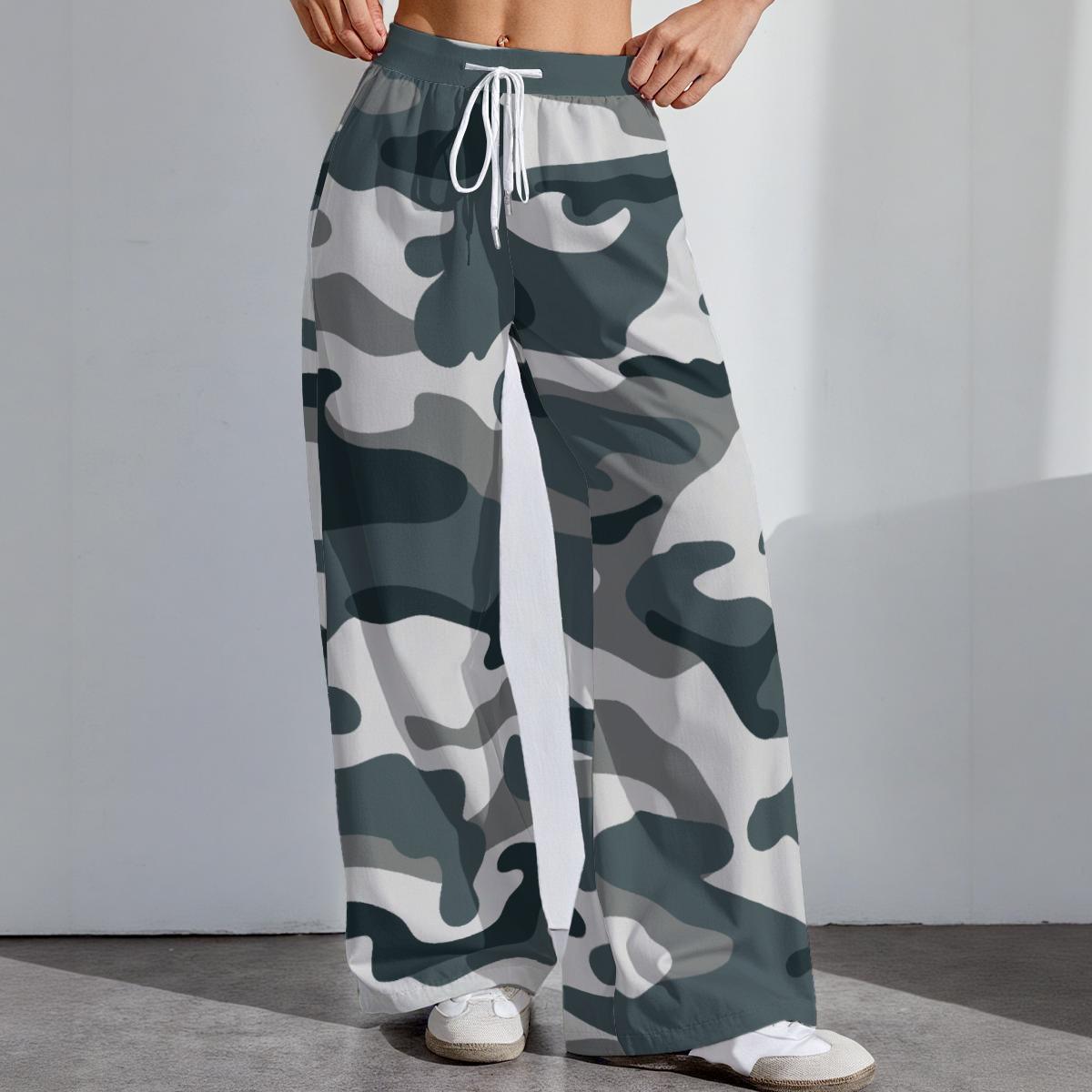 Camo Womens Stretch Pants, Lounge Wear, Outdoor Outfit