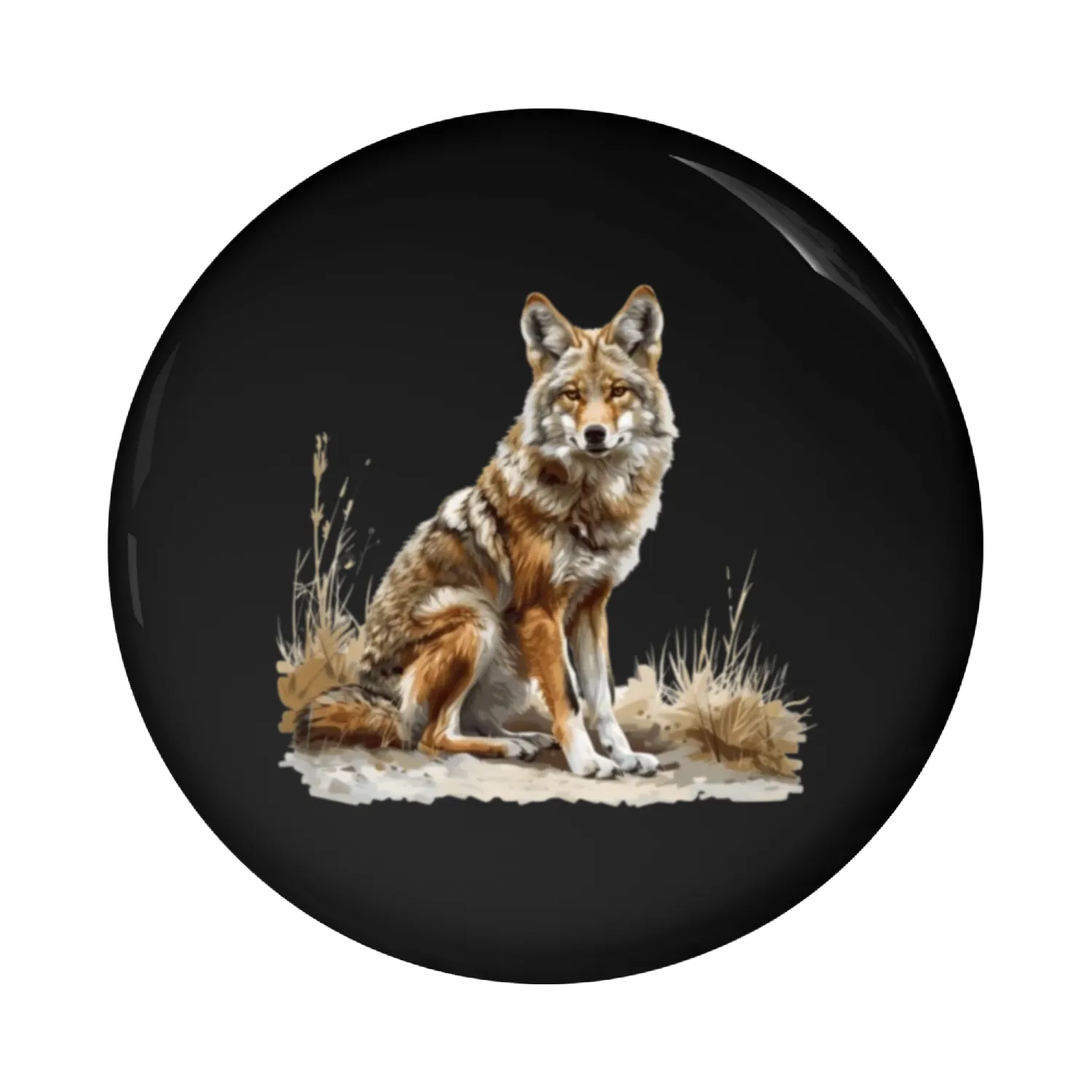 Coyote in Nature Pin Buttons