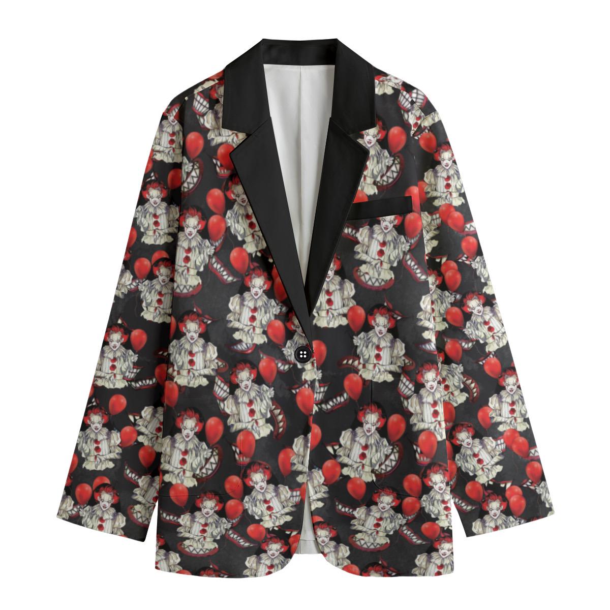 IT Clown Horror Movie Blazer Punk Halloween Ladies