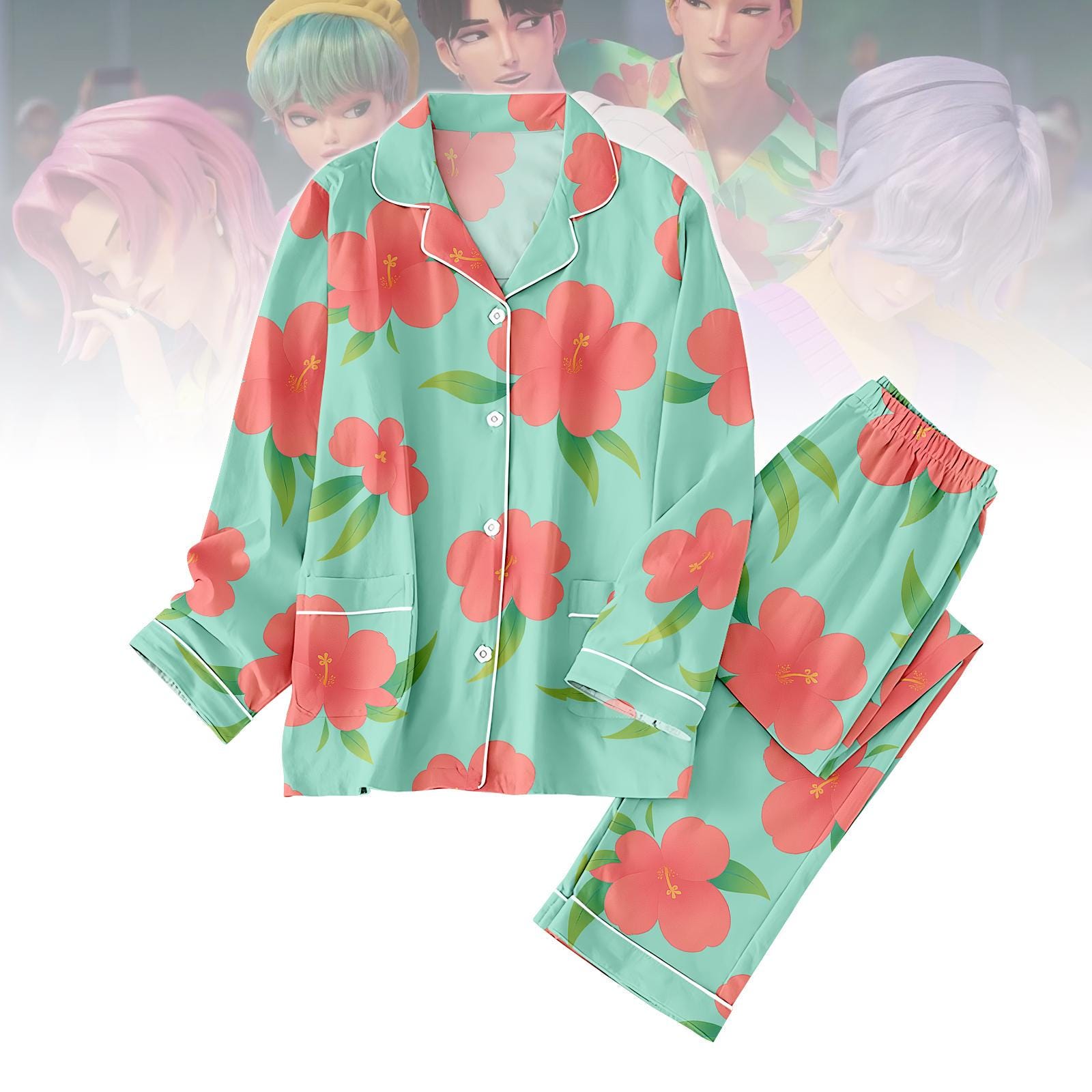 Kpop Demon Hunters Pajamas Long Set, Abby Pajamas