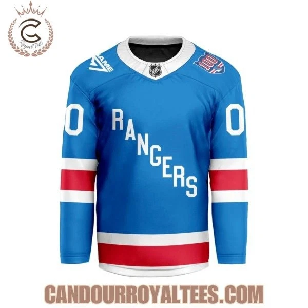 New York Ranger Personalized 2025-26 Centennial Design Hockey Jersey