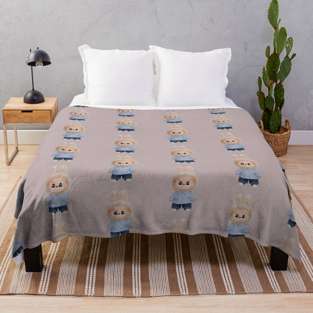 Labubu Throw Blanket, Gift for Kids, Cute Gift