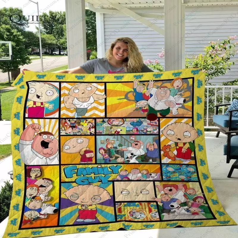 Family Guy Quilt Family Guy Cartoon Movie Quilt Blanket