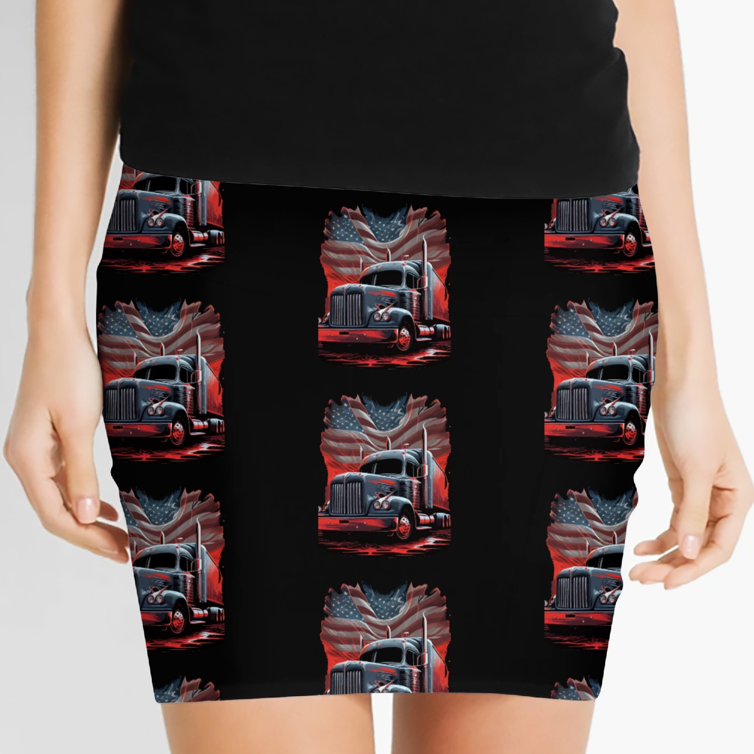 Husband Dad Trucker Legend Women's Mini Skirts