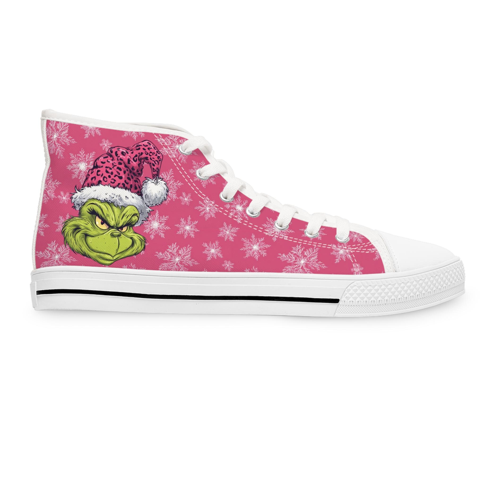 funny character Pink Women's High Top Sneakers