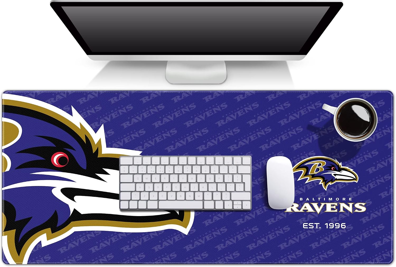 B Ravens Football Logo Series Desk Mat