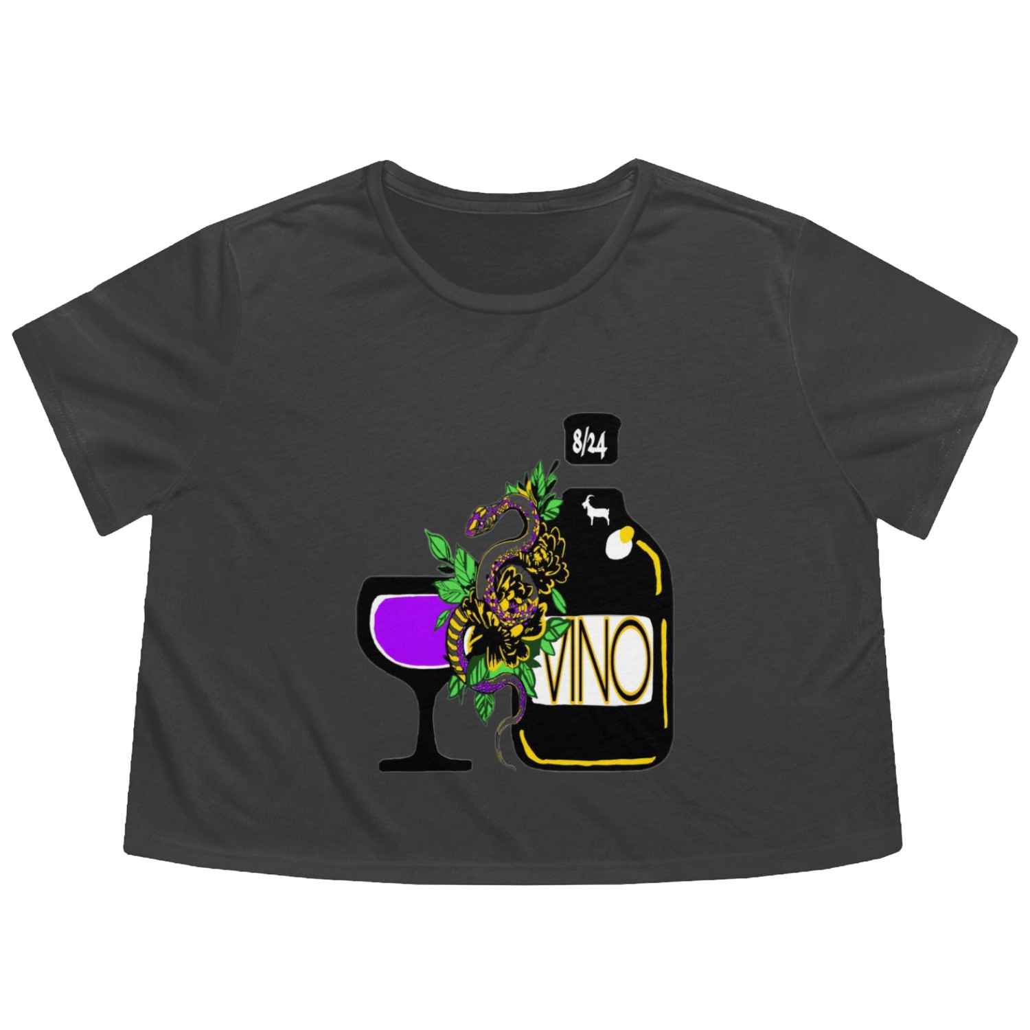 Vino Flowy Cropped Tees