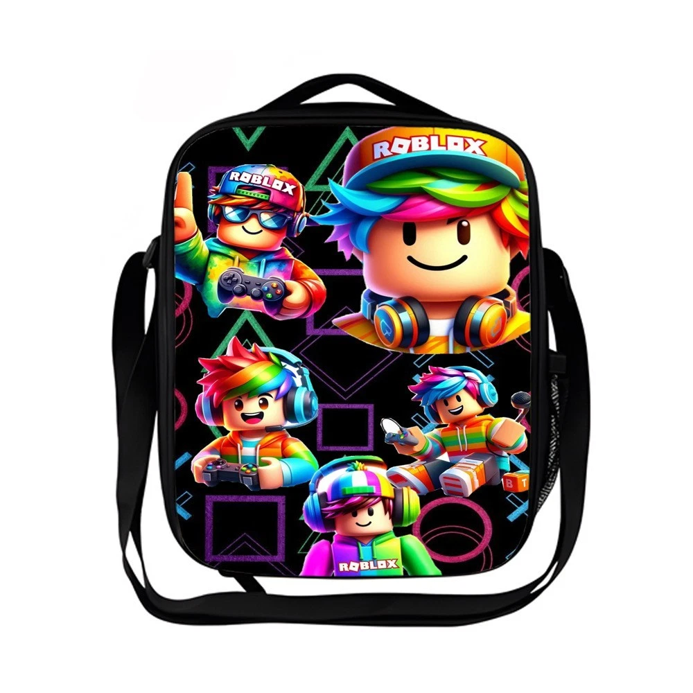 Roblox Kids Lunch Bag, School Picnic Bag