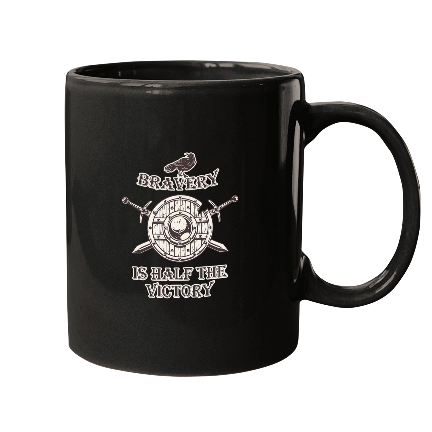 Viking Bravery is Half the Victory Mugs