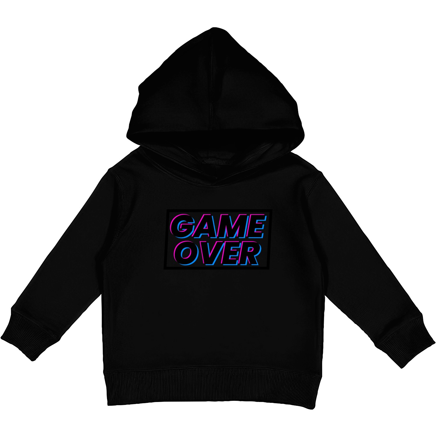 Game over text gamer design 1 Kids Pullover Hoodies