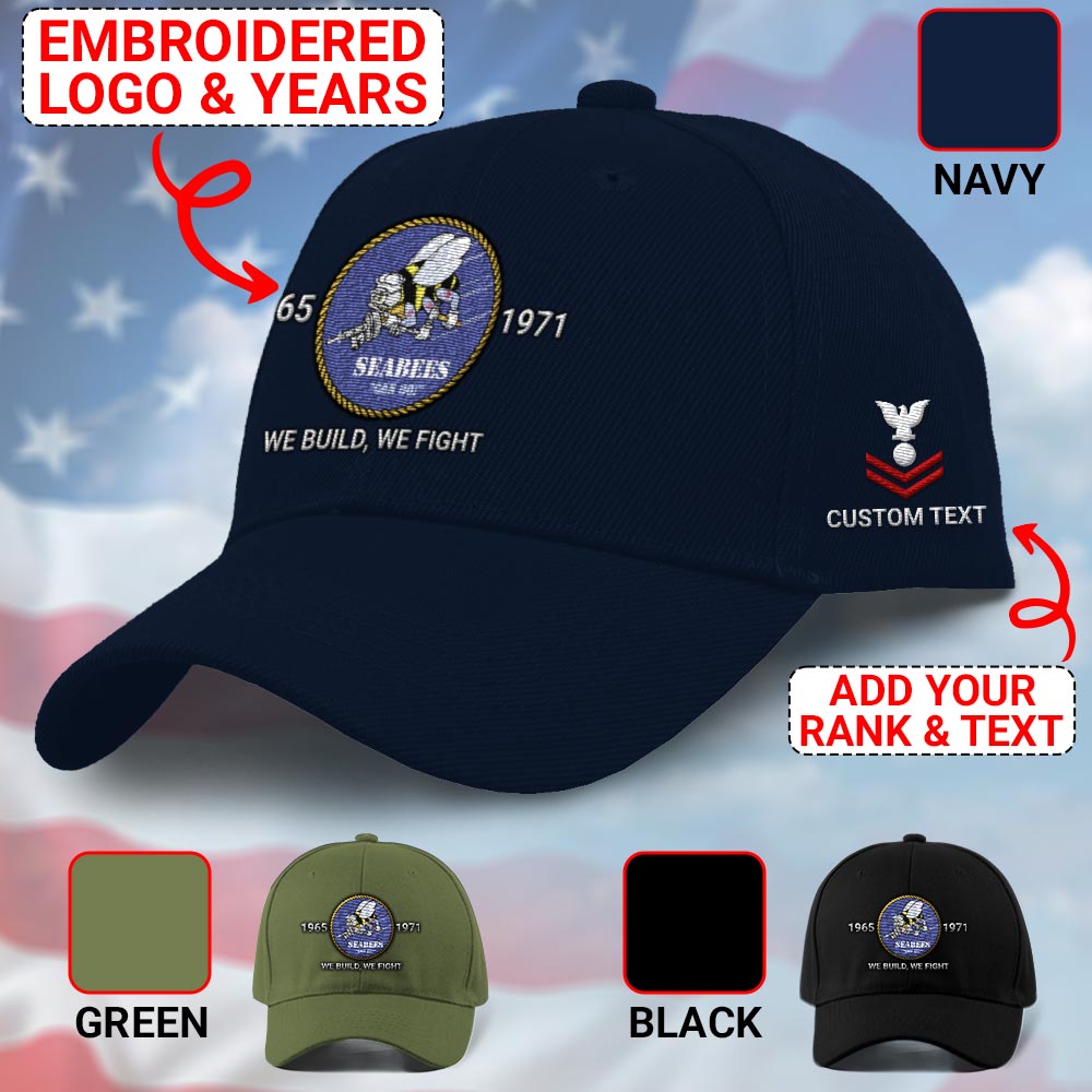 Navy Seabees Embroidered Baseball Cap