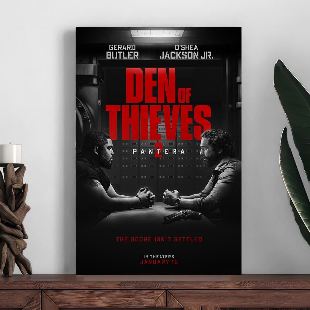 Den Of Thieves 2 Mayhem Skull 2025 Movie Poster,Home Decor Poster