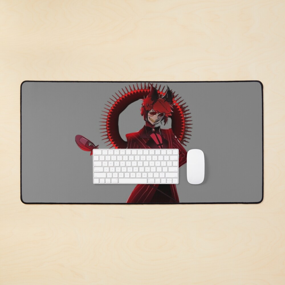 Alastor Hazbin Hotel Desk Mat, Hazbin Hotel Decor