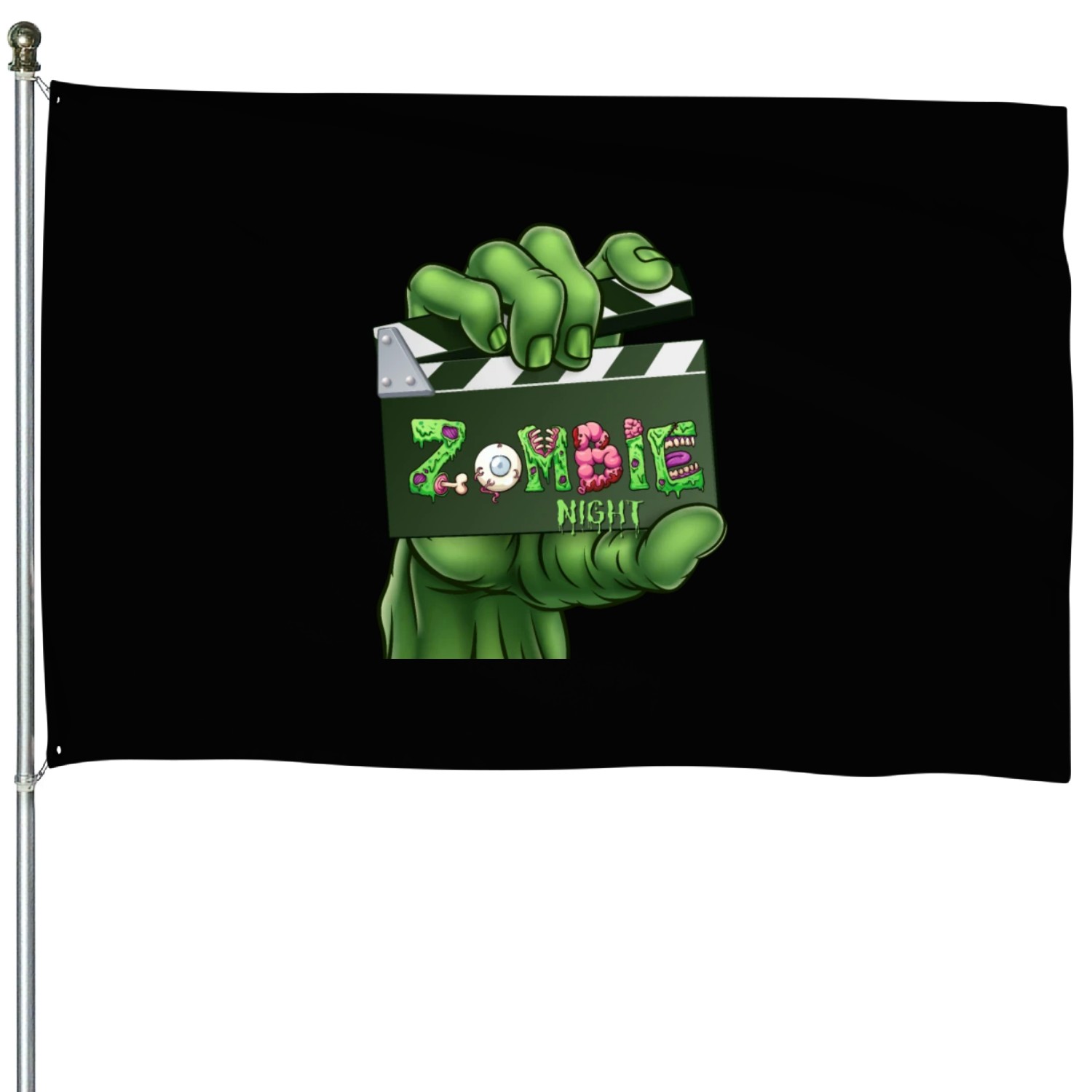 the end of time it's zombies night House Flags